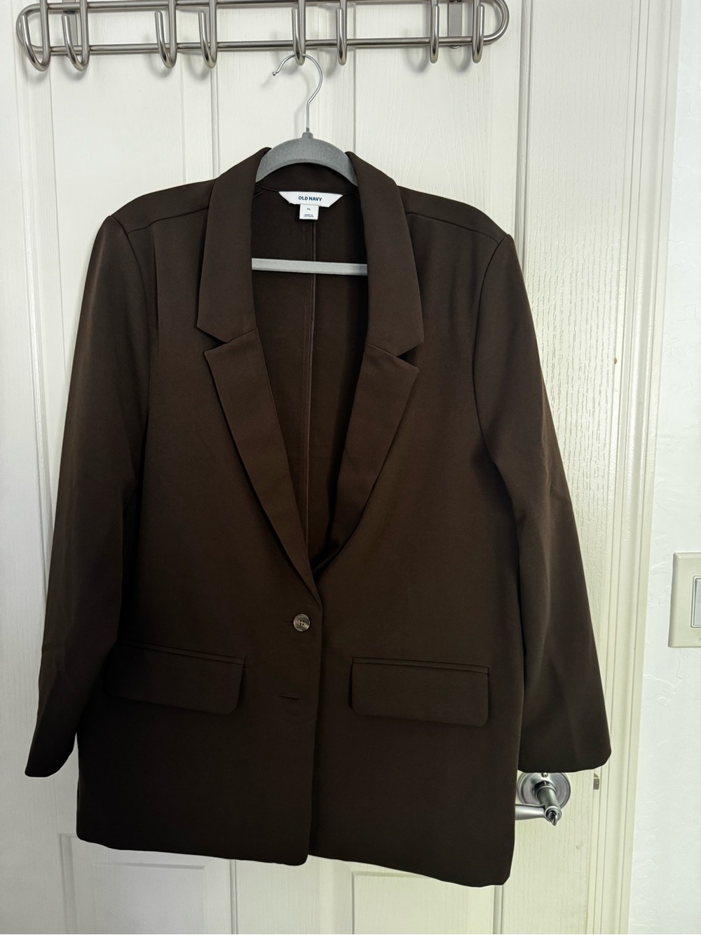Old Navy Women's Dark Brown Single-Button Blazer